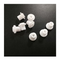 廠家定制儀表儀器硅膠密封柱 白色硅膠過線硅膠圈開模定做加工