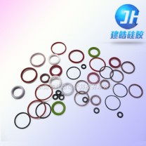 各種型號(hào)顏色O型硅膠密封圈定制—建皓硅膠